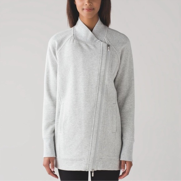 lululemon athletica Jackets & Blazers - Lululemon Back To It Wrap Heathered Vapor size 10
